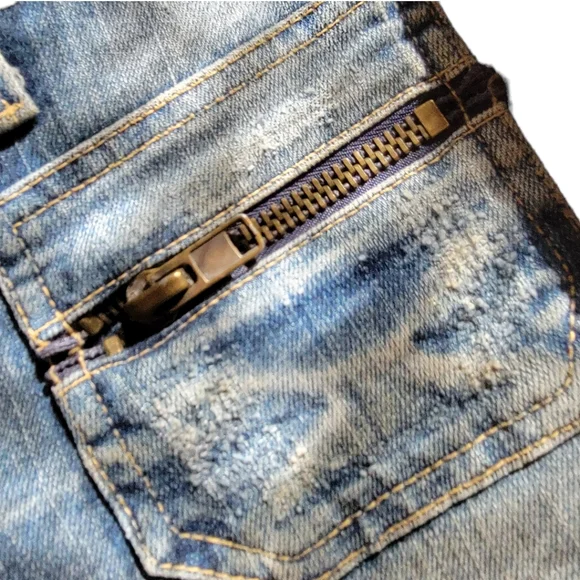 HUDSON | Vintage 2002 Made in USA Mid Waist Flared Jeans w/Zip Pockets Sz.29 - Picture 10 of 16